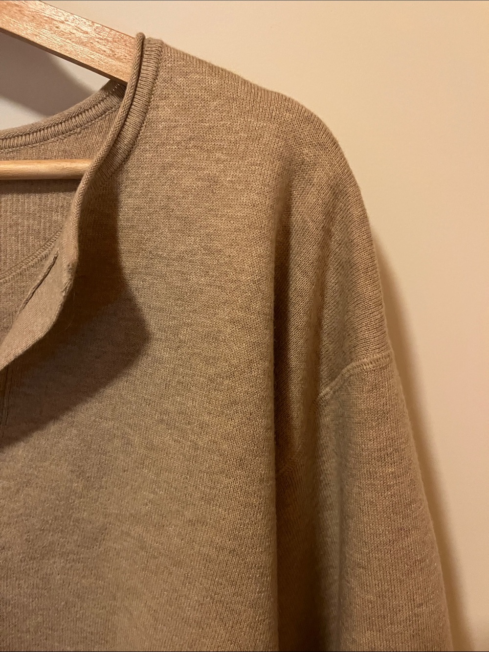 Everlane Henley Wool Cotton Blend Sweater - Picture 4 of 6